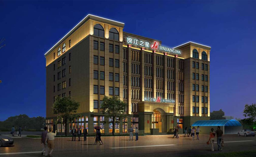 【唐山】錦江之星LED洗墻燈亮化工程