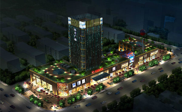 啥？立體大電視？那是線條燈做成的戶外屏幕喲~