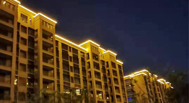 光臣智科LED輪廓燈 樓盤亮化應(yīng)用效果實景分享